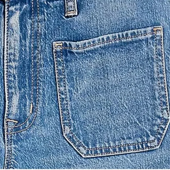 J. Crew wide leg crop denim jean with all day stretch. - Picture 3 of 7